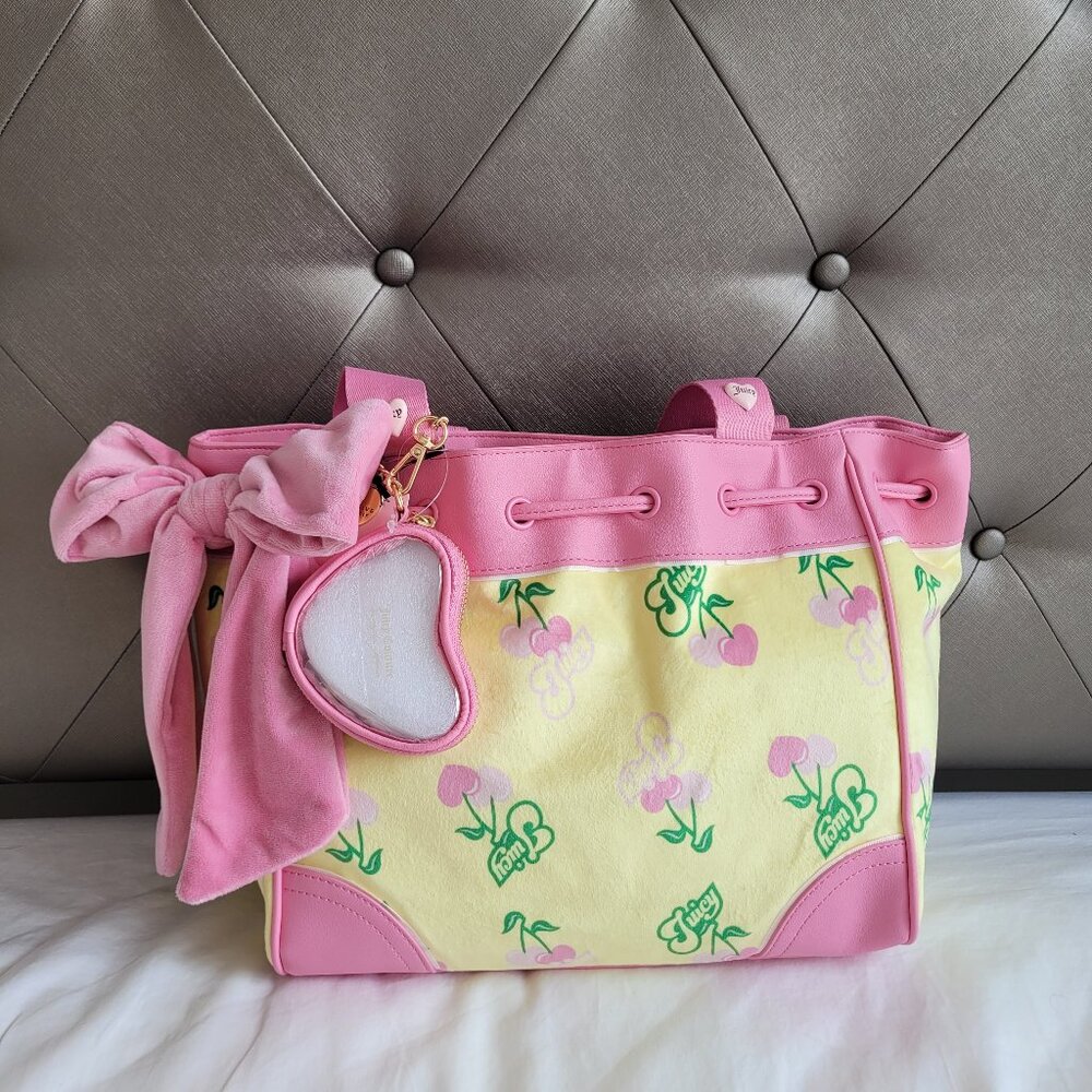 **SOLD**🍒  Juicy Couture Retro Juicy Cherry Tote Yellow